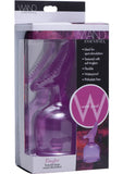 Accesorio de varita grande texturizado Tingler de Wand Essentials, resistente al agua, morado