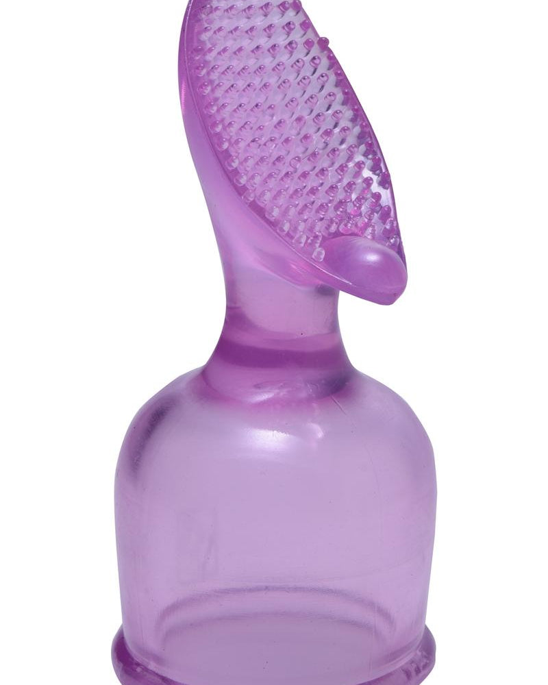 Accesorio de varita grande texturizado Tingler de Wand Essentials, resistente al agua, morado