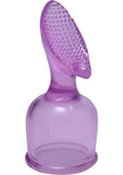 Accesorio de varita grande texturizado Tingler de Wand Essentials, resistente al agua, morado