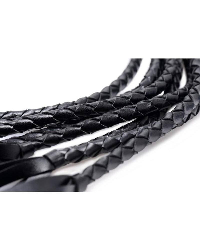 Strict 8 Tail Braided Flogger Black 32 Inch Long