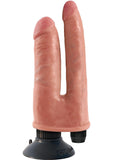 King Cock Double Vibrating Double Penetrator Flesh