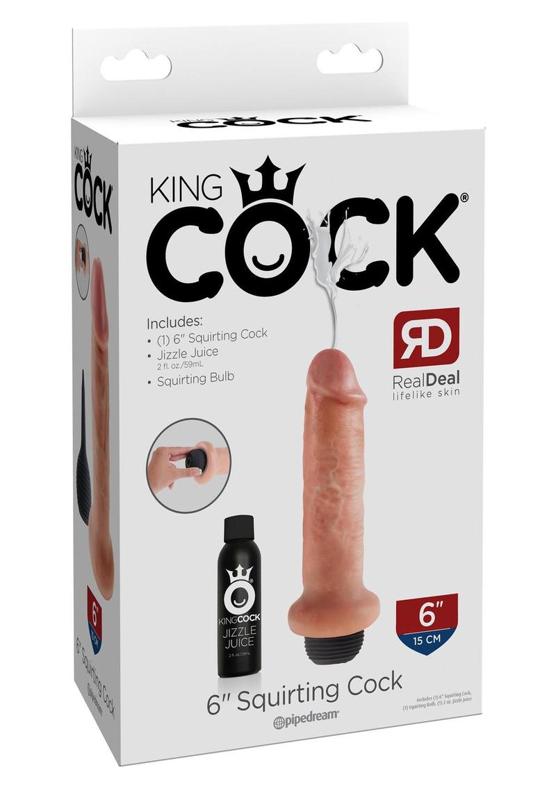 King Cock 6" Squirting Cock Flesh