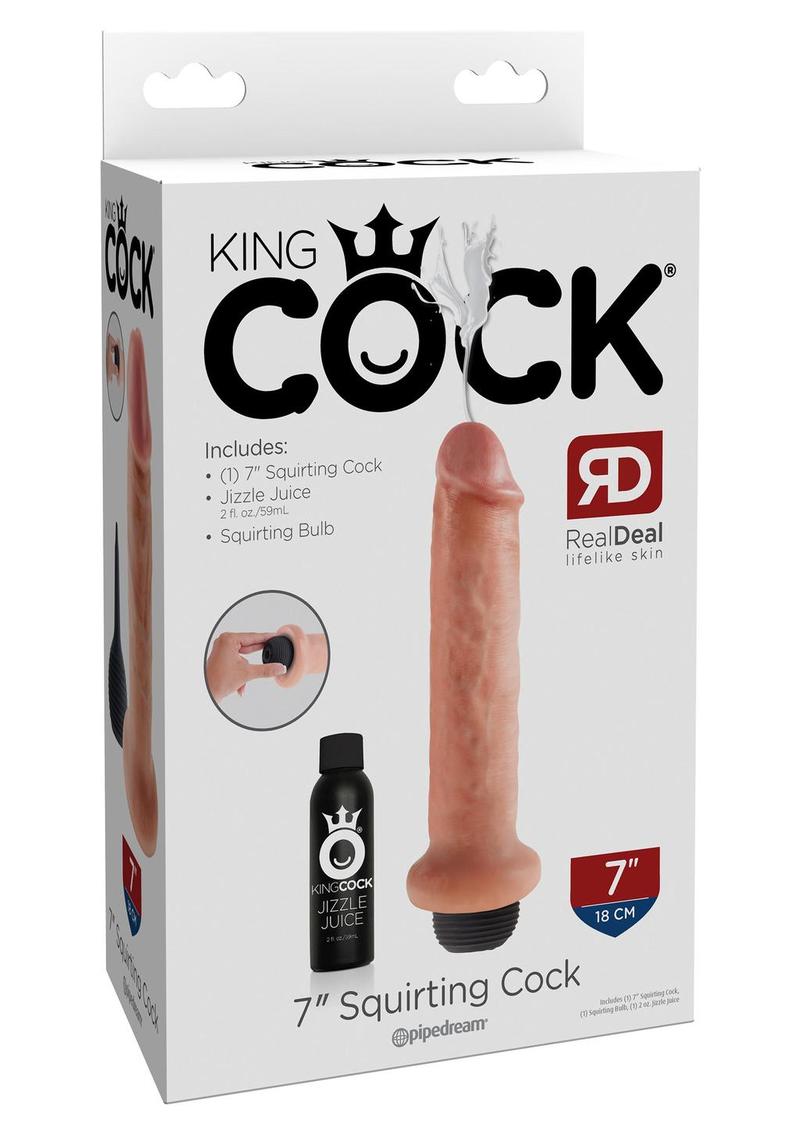 King Cock 7" Squirting Cock Flesh