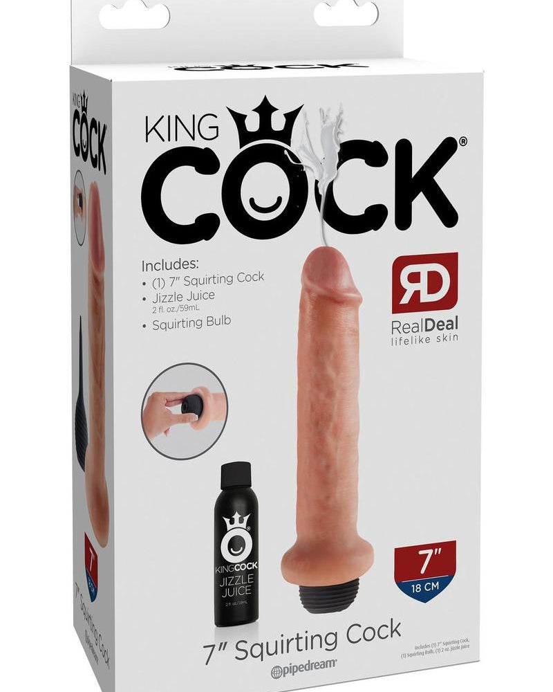 King Cock 7" Squirting Cock Flesh
