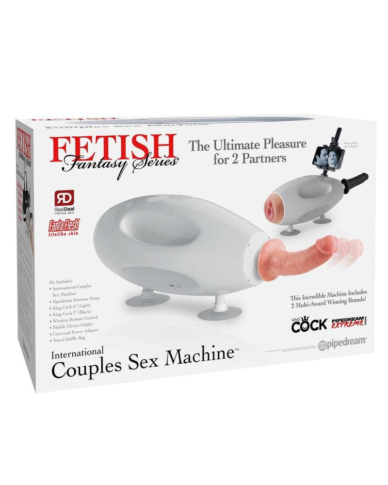 Fetish Fantasy Series International Couples Sex Machine Kit White