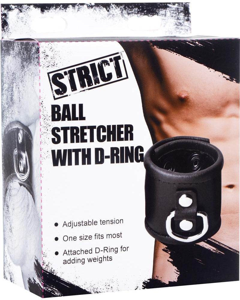 Strict Ball Stretcher With D Ring Black 2 Inch