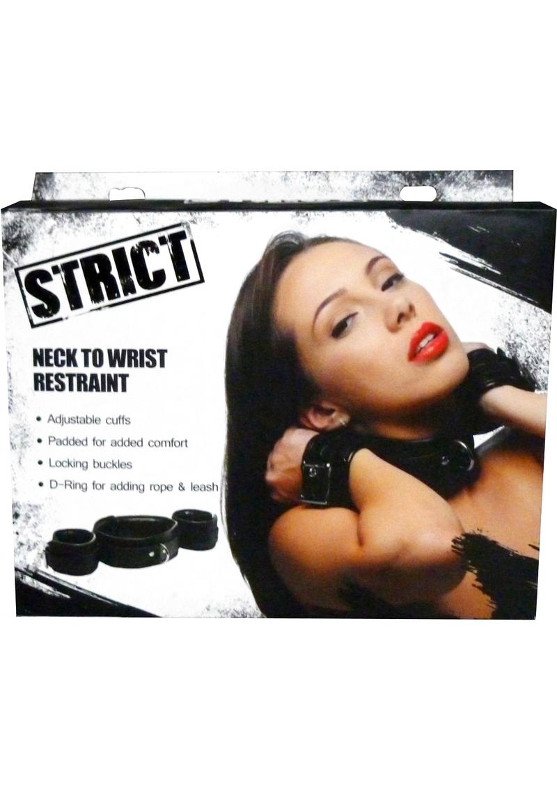 Strict Neck To Wrist Restraint Black