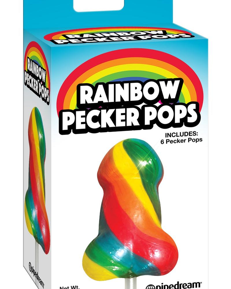 Paquete de 6 paletas de colores arcoíris