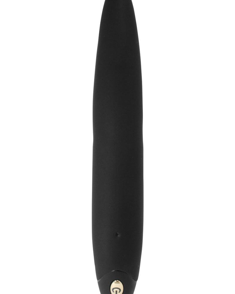 Mini vibrador de silicona recargable por USB Ovo D5, resistente al agua, color negro y dorado
