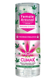 Crema estimulante femenina High Climax CBD, botella de 0,5 onzas, 6 unidades por mostrador