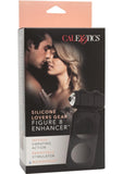 Anillo vibrador para el pene con forma de 8 de silicona resistente al agua y color negro de Lovers Gear