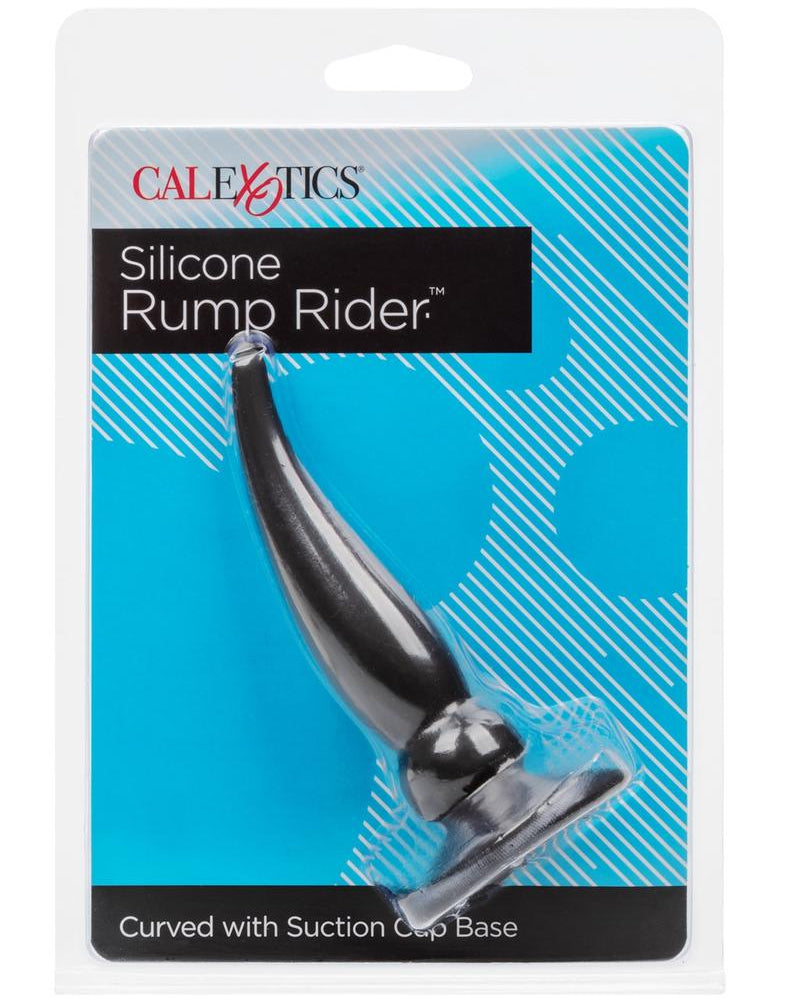 Tapón anal de silicona Rump Rider de color negro de 4,25 pulgadas