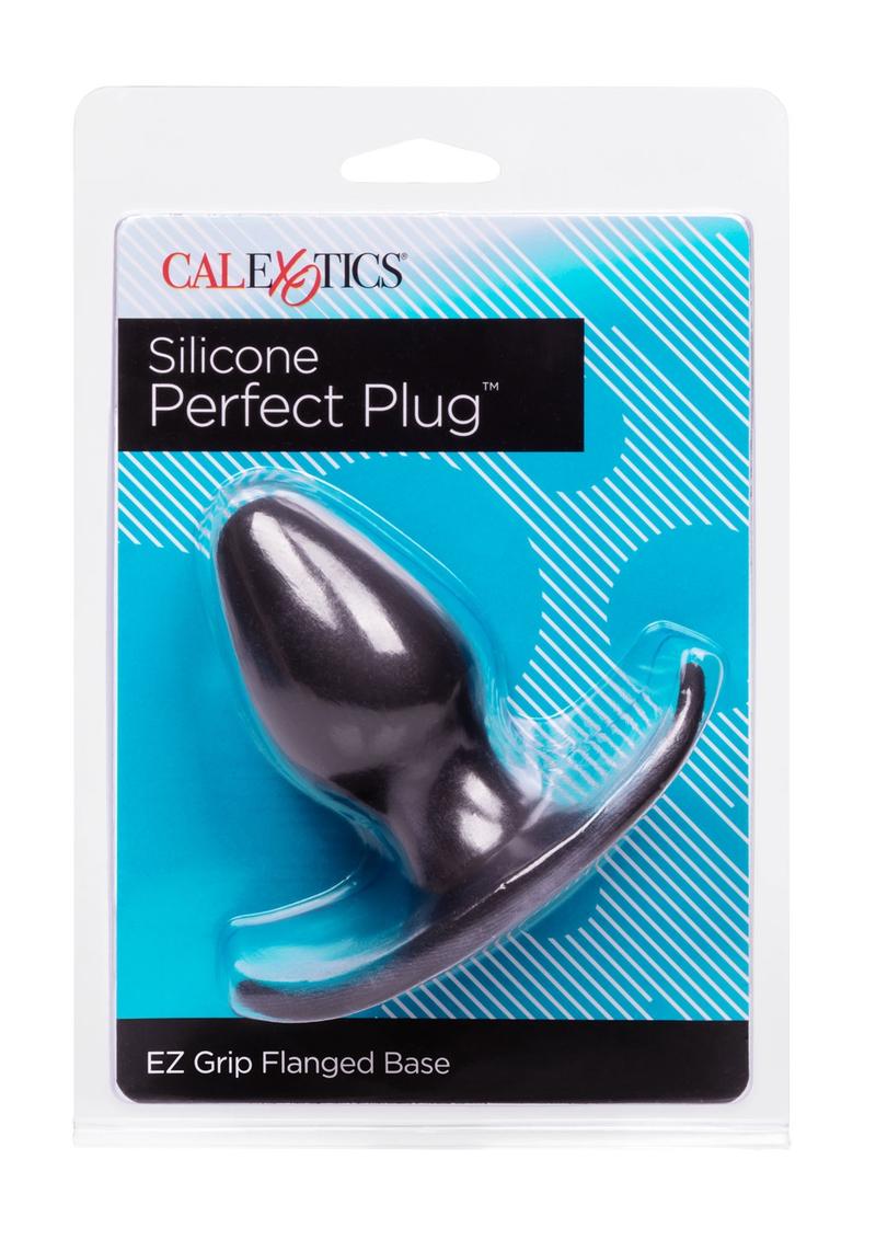 Tapón anal de silicona Perfect Plug negro de 3,5 pulgadas