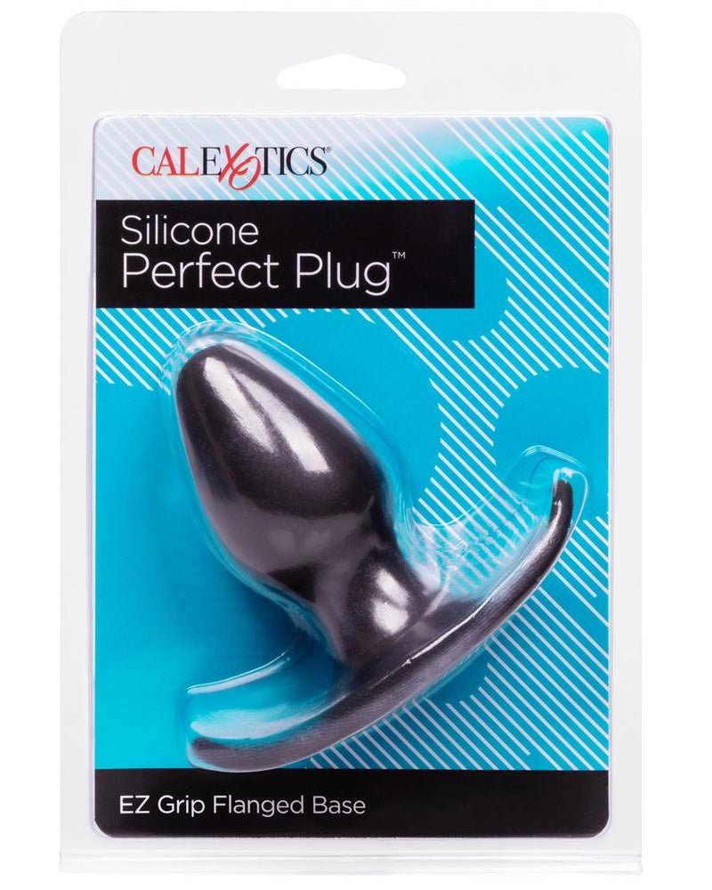 Tapón anal de silicona Perfect Plug negro de 3,5 pulgadas