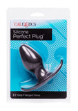 Tapón anal de silicona Perfect Plug negro de 3,5 pulgadas