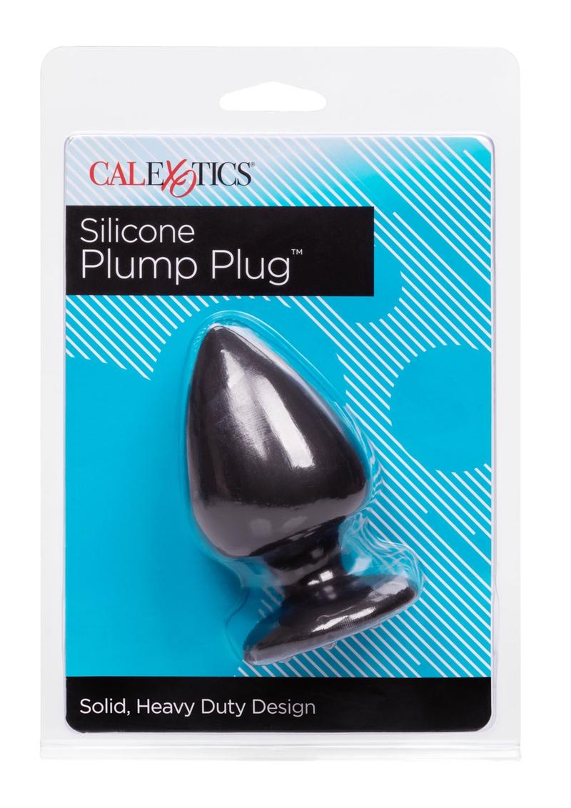 Tapón anal de silicona Plump Plug negro de 3,25 pulgadas