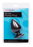 Tapón anal de silicona Plump Plug negro de 3,25 pulgadas