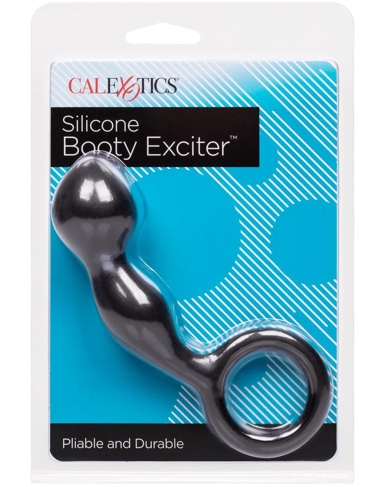 Booty Exciter Silicone Anal Plug Black 4.25 Inch