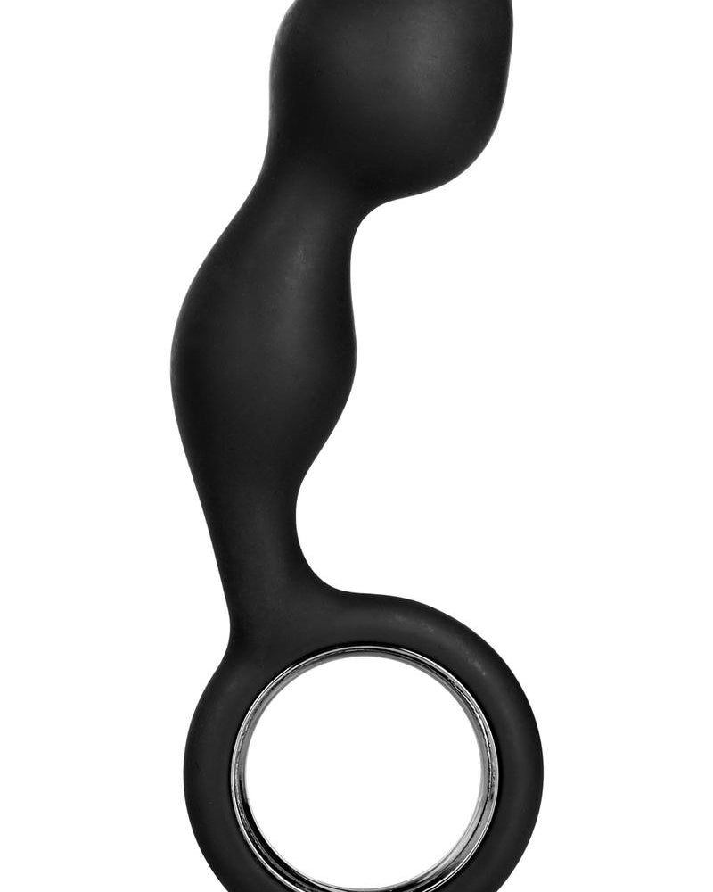 Booty Exciter Silicone Anal Plug Black 4.25 Inch