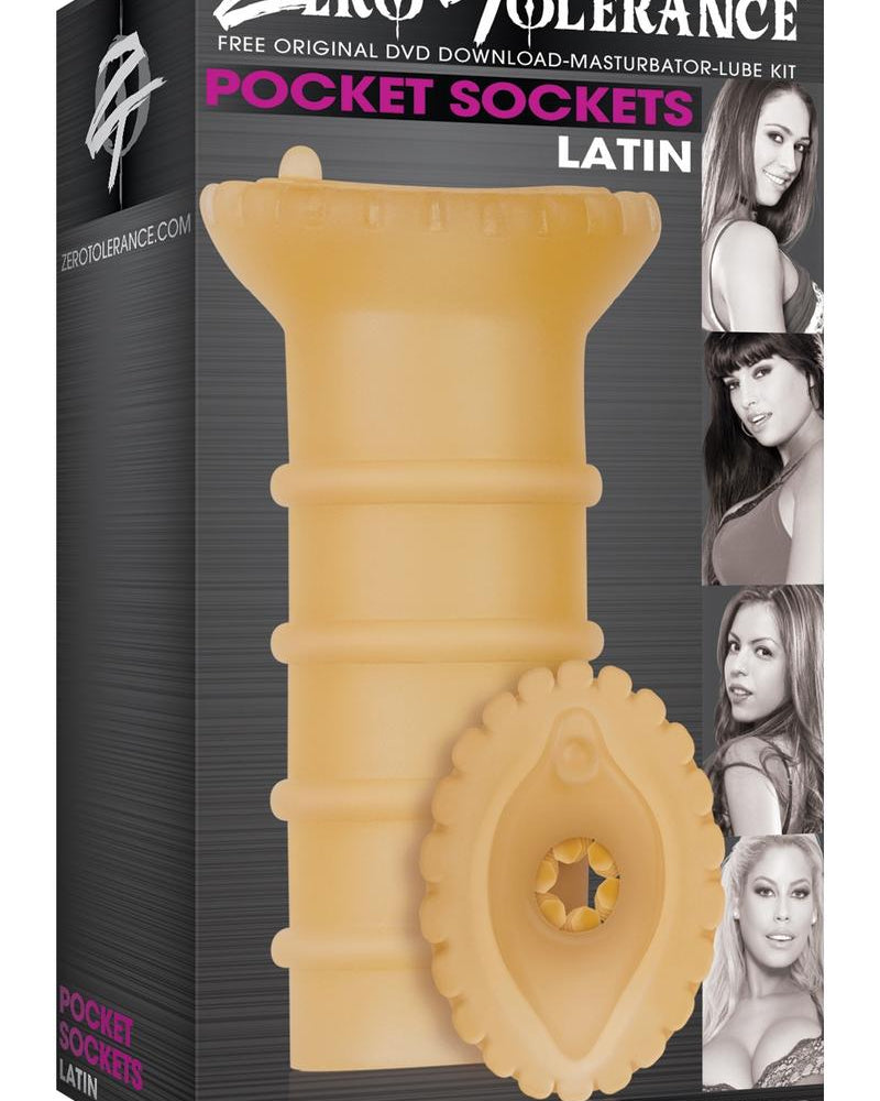 Zero Tolerance Pocket Sockets Masturbation Kit Latin 4.25 Inch
