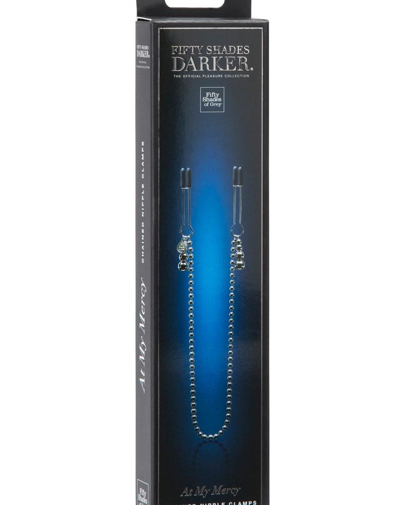 Pinzas para pezones con cadena de metal de Fifty Shades Darker At My Mercy