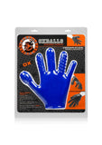 Guante texturizado para follar con los dedos Flex Police Blue