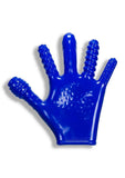Guante texturizado para follar con los dedos Flex Police Blue