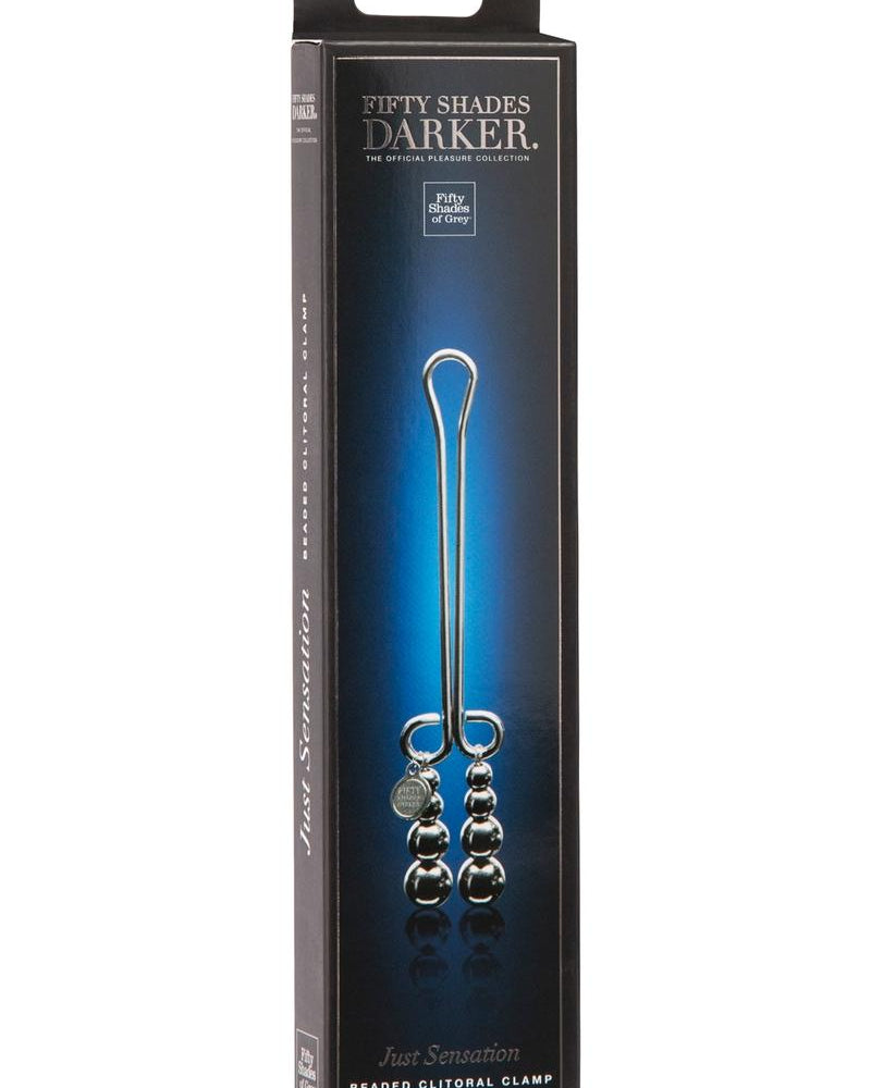 Fifty Shades Darker Just Sensation Beaded Cliteral Clamp Metal