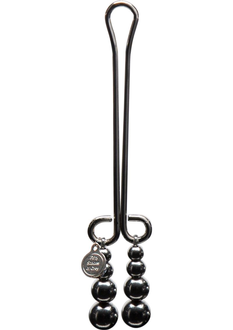Pinza para el clítoris con cuentas de metal Just Sensation de Fifty Shades Darker
