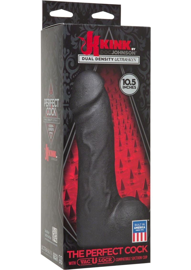 Kink the Perfect Cock Bual Density UltraSkyn Negro 10.5 Pulgadas