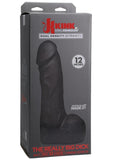 Kink The Really Big Dick Dual Desity Ultraskyn Dong With Vac U Lock Black 12 Inch