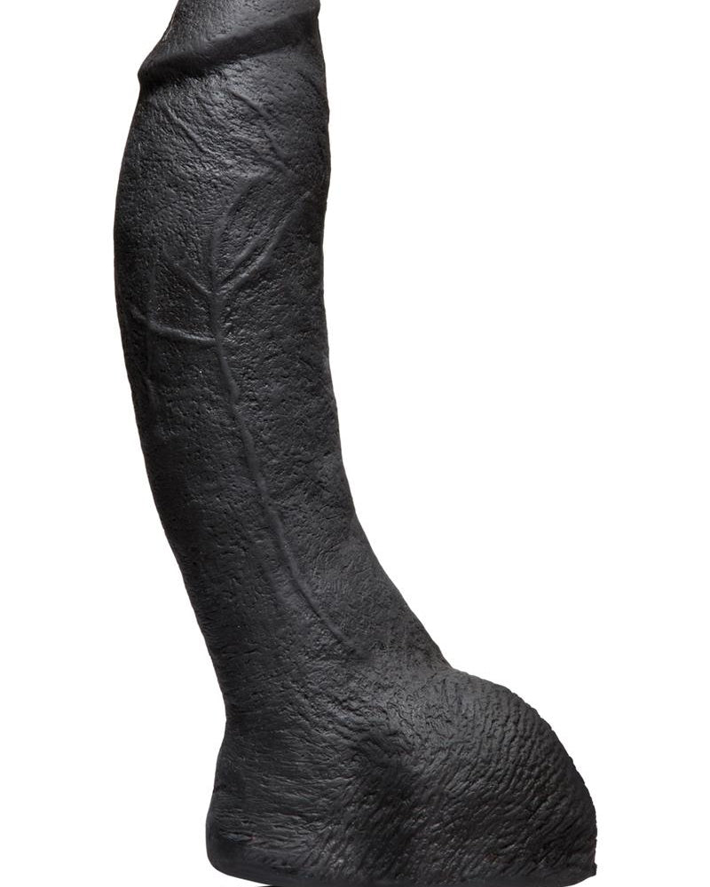 Kink The Perfect P Spot Cock Dual Desity Ultraskyn Dong con Vac U Lock Negro de 9 pulgadas