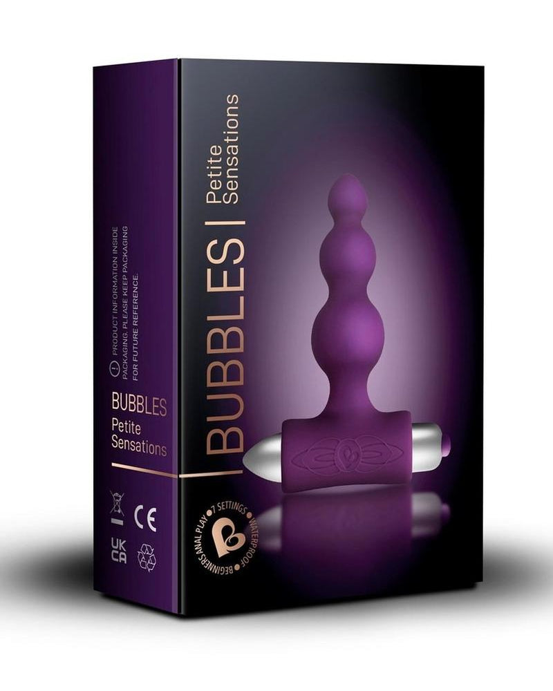 Pearls Petite Sensations 7 Speed Anal Plug Silicone Waterproof Purple