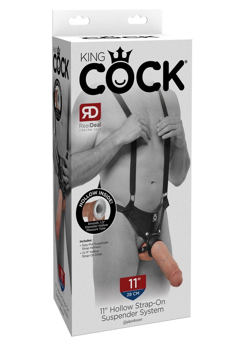 King Cock Hollow Strap On Suspender 11 Flesh