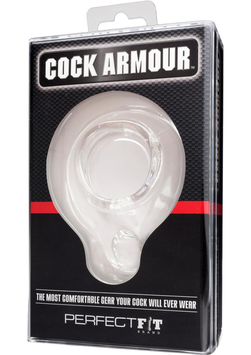 Anillo para el pene Perfect Fit Cock Armour grande transparente