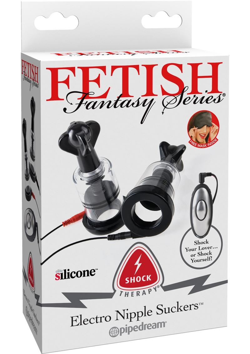 Succionadores de pezones de silicona con terapia de choque de la serie Fetish Fantasy