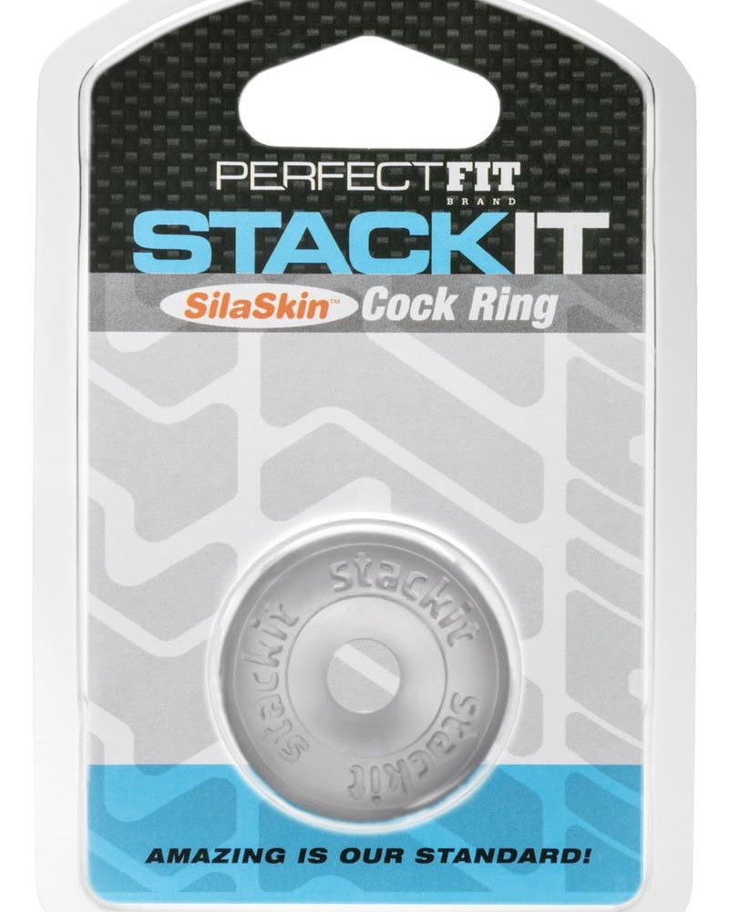 Anillo para el pene transparente Stackit SilaSkin