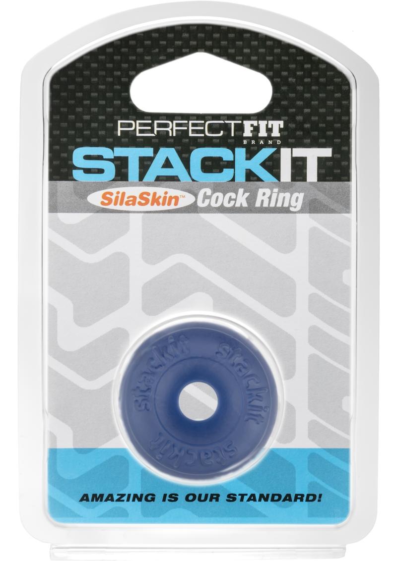 Stackit SilaSkin Cock Ring Blue