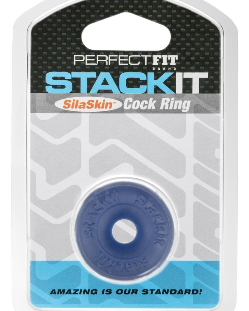 Stackit SilaSkin Cock Ring Blue