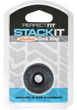 Perfect Fit Stackit SilaSkin Cock Ring Black