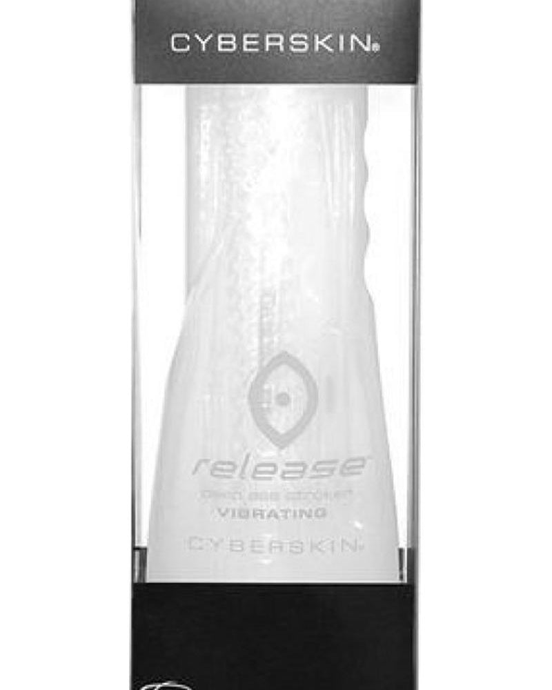 Cyberskin Release Vibrating Tight Ass Stroker Clear