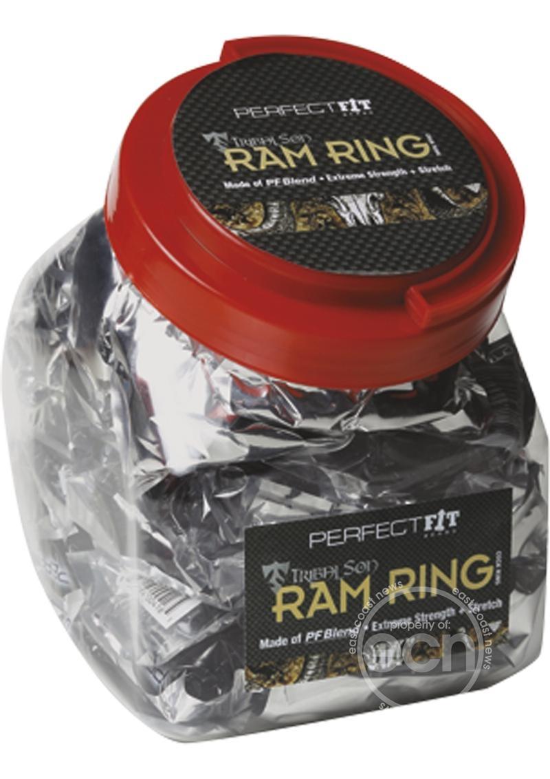Perfect Fit Tribal Son Ram Ring Black 50 Each Per Bowl