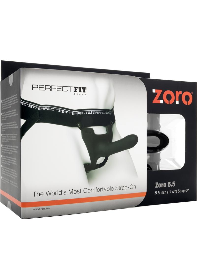 Perfect Fit Zoro Strap On With Elastice Waistband Black 5.5 Inch