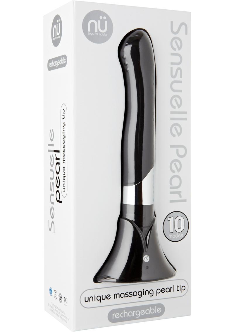 Sensuelle Rechargeable Pearl Unique Massaging Pearl Tip Black