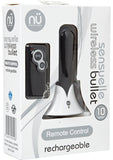 Sensuelle Wireless Rechargeable Bullet With Remote Control Black