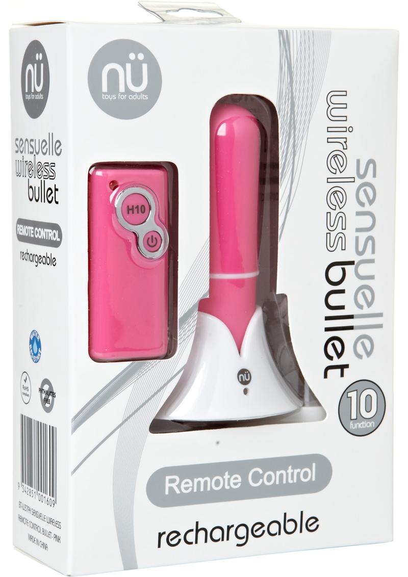 Nu Sensuelle Wireless Rechargeable Bullet With Remote Control Pink