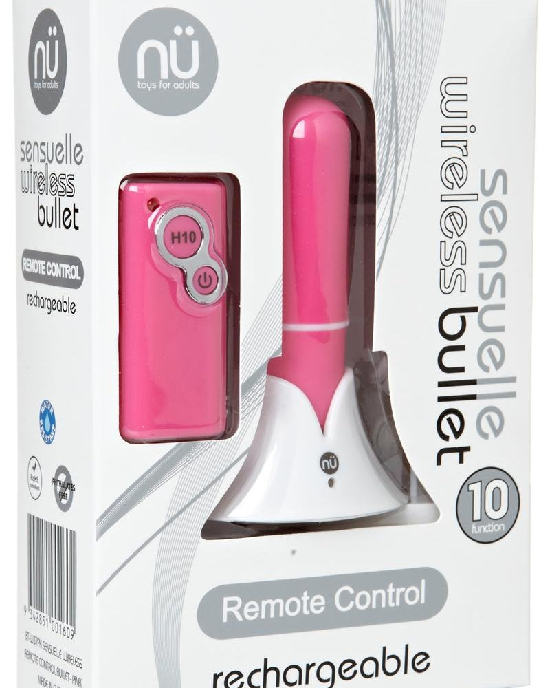 Nu Sensuelle - Bala recargable inalámbrica con control remoto, color rosa