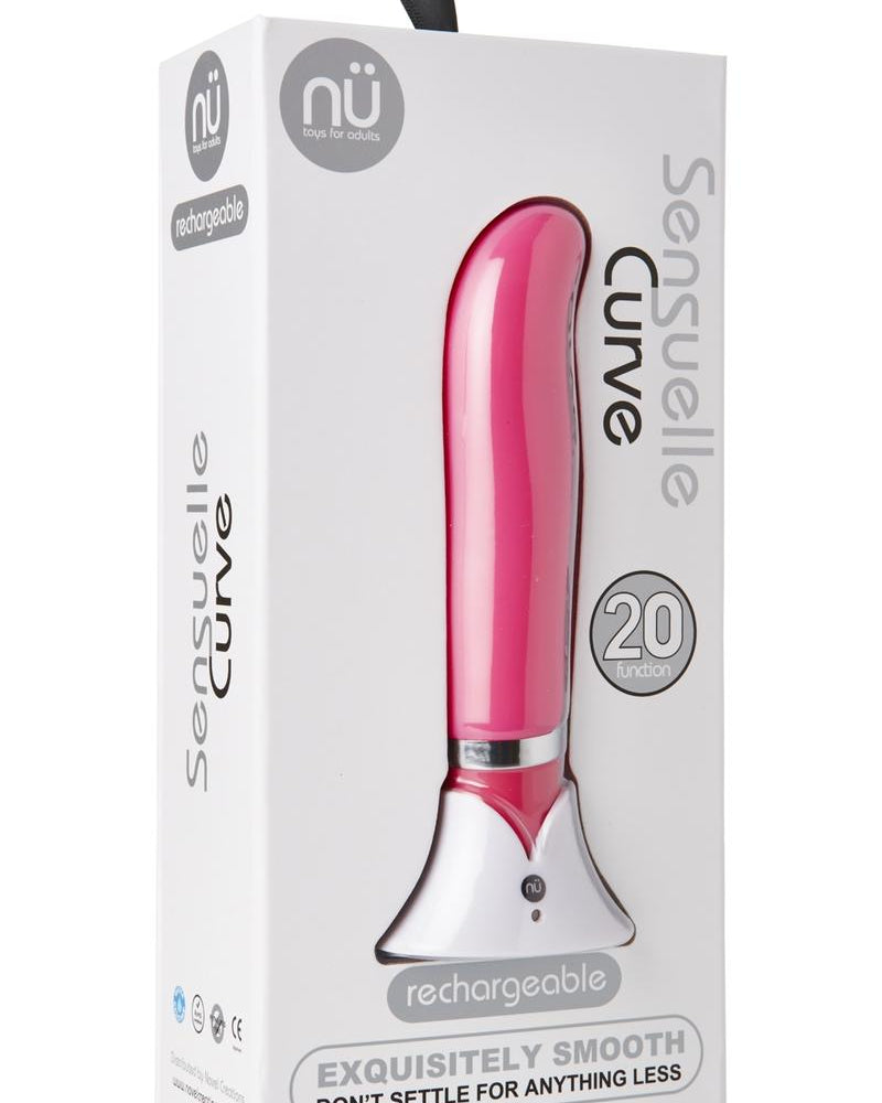 Vibrador recargable de 20 funciones Nu Sensuelle Curve rosa