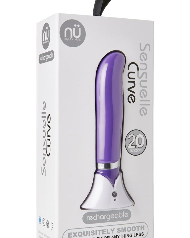 Vibrador recargable Nu Sensuelle Exquisitely Smooth Curve de 20 funciones, color morado