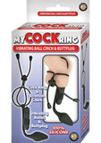 My Cock Ring Vibe Ball Cinch and Plug Black